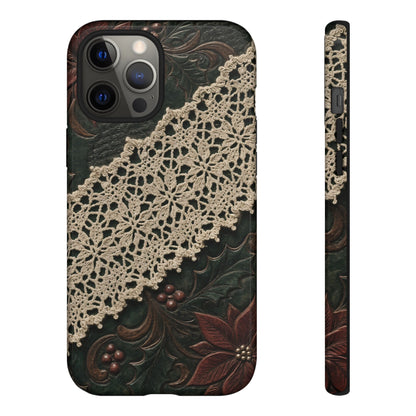 Poinsettia Lace Tough Case