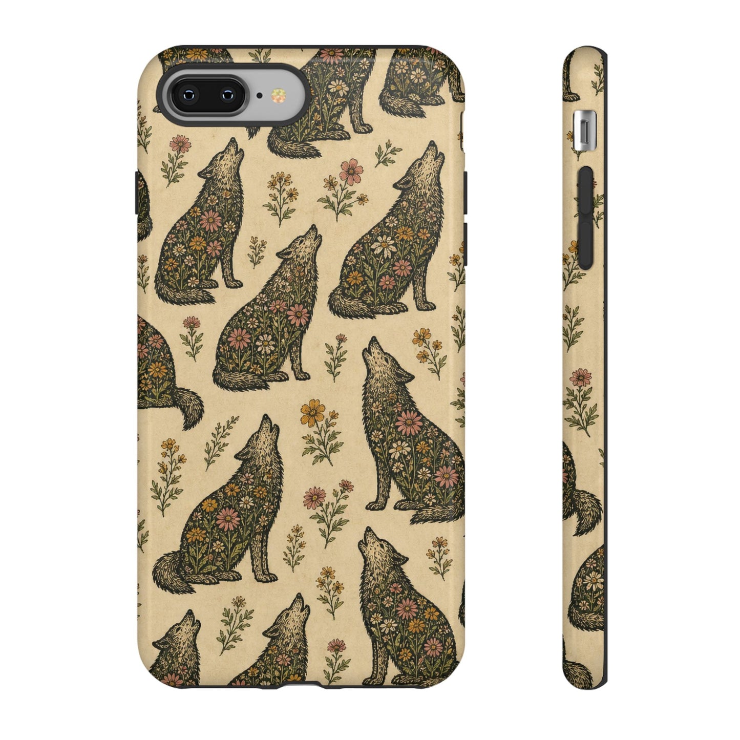 Floral Wolf Tough Case