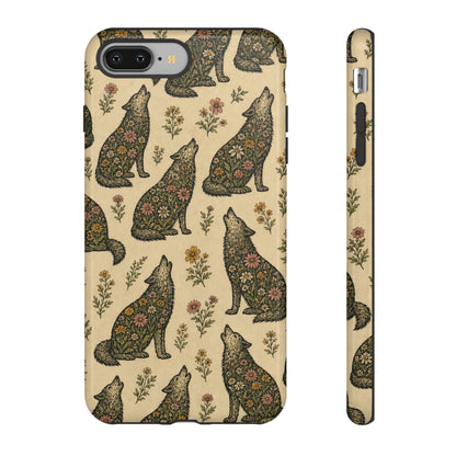 Floral Wolf Tough Case