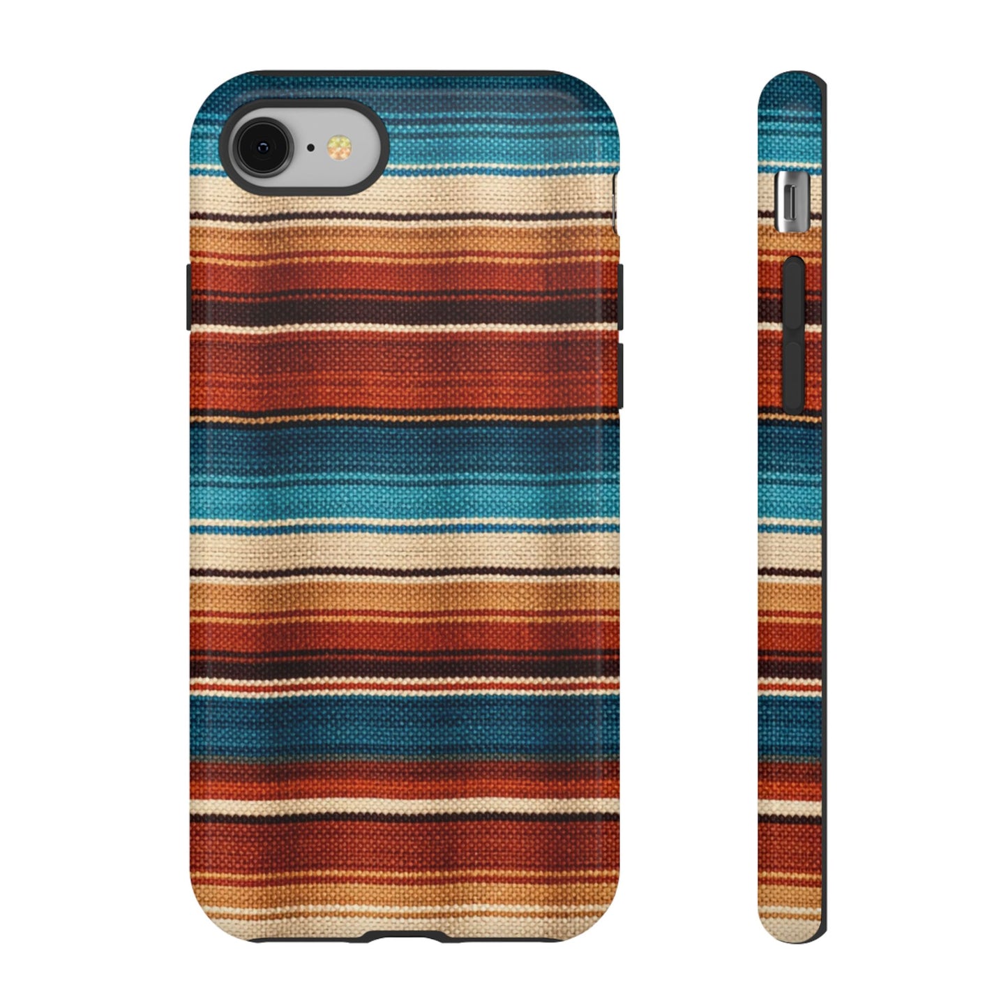 Turquoise + Orange Serape Tough Case