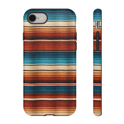 Turquoise + Orange Serape Tough Case