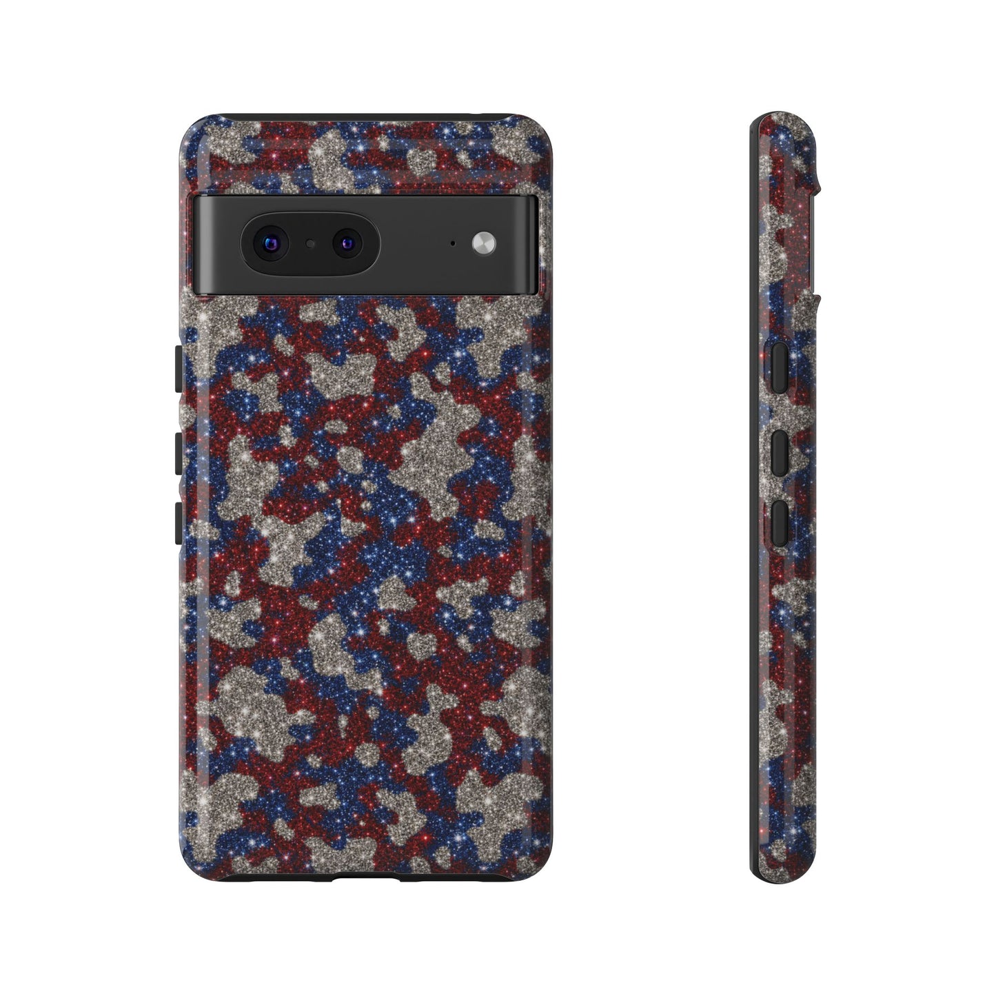 USA Cowhide Glitter Tough Case