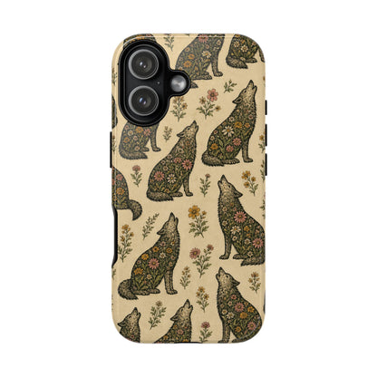 Floral Wolf Tough Case