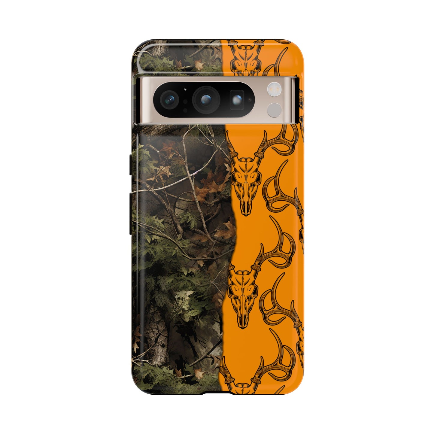 Camo Deer Skulls Orange Tough Case