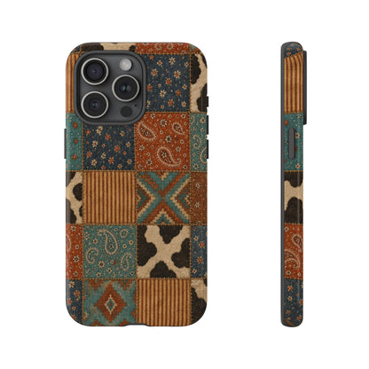 Turquoise Patchwork Tough Case