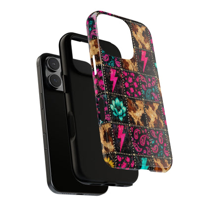 Neon Patchwork Tough Case