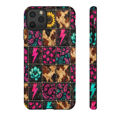 Neon Patchwork Tough Case