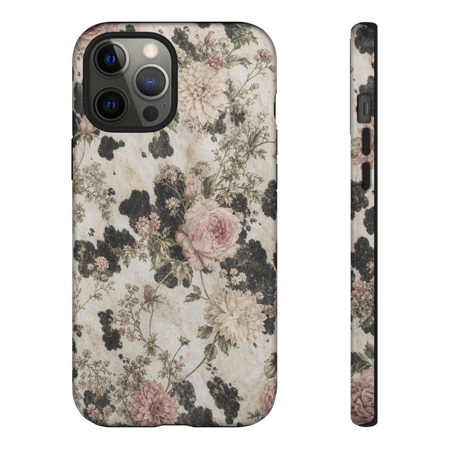 Floral Cowhide Tough Case