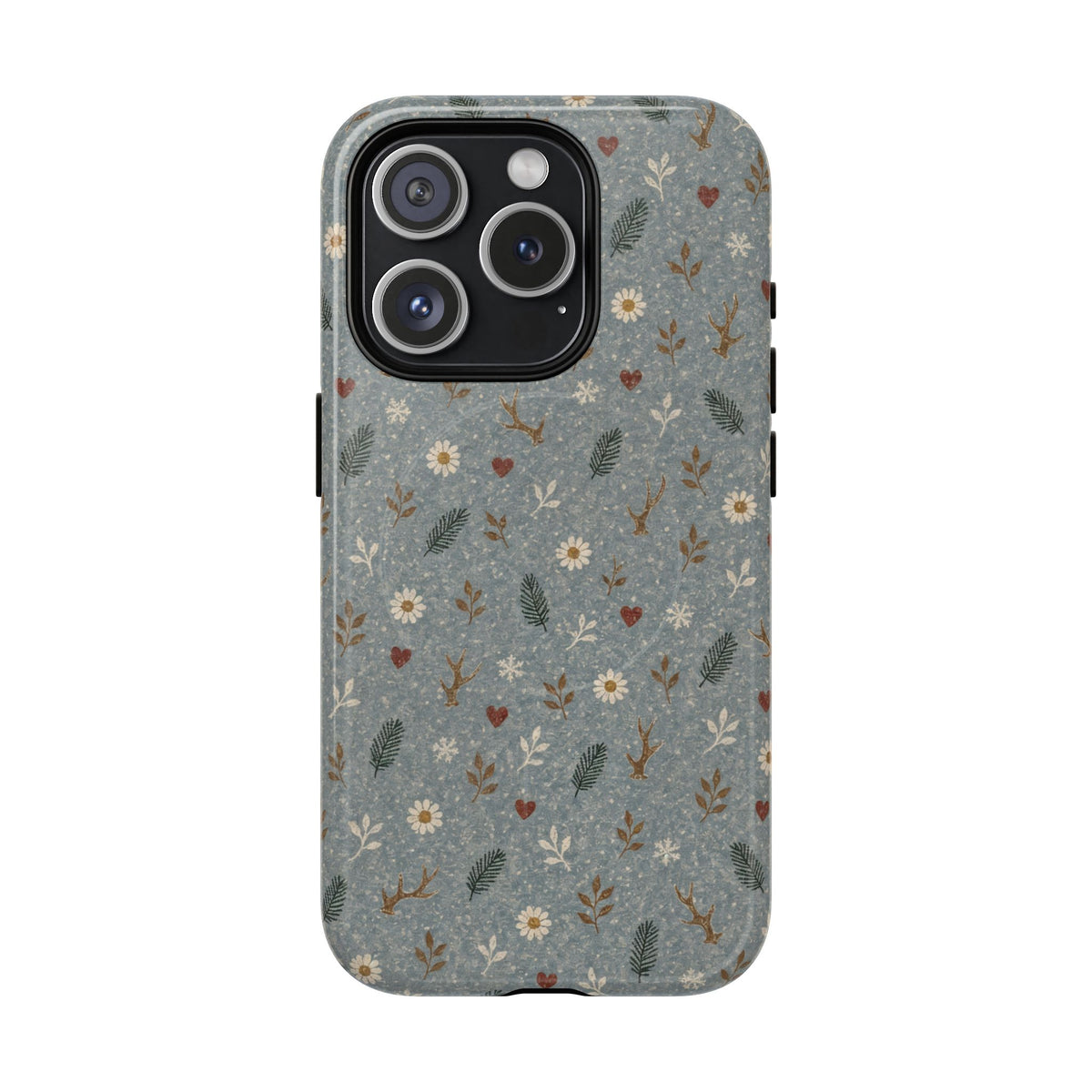 Antler Daisies Snow Magnetic Case