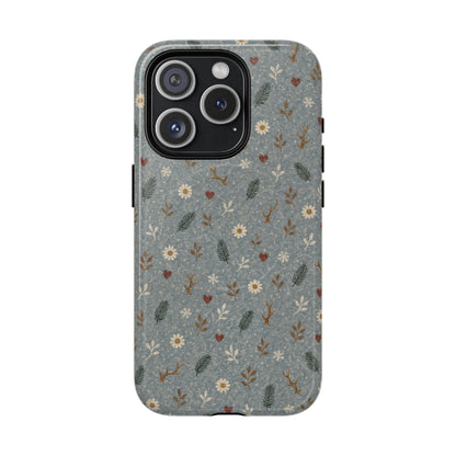 Antler Daisies Snow Magnetic Case