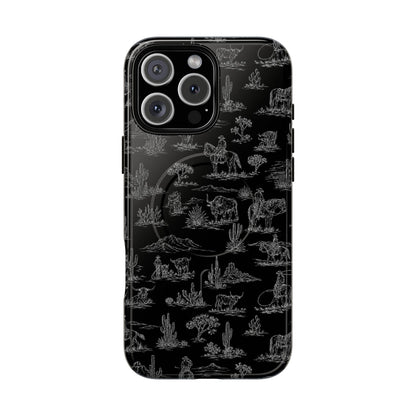 Midnight Toile Magnetic Case