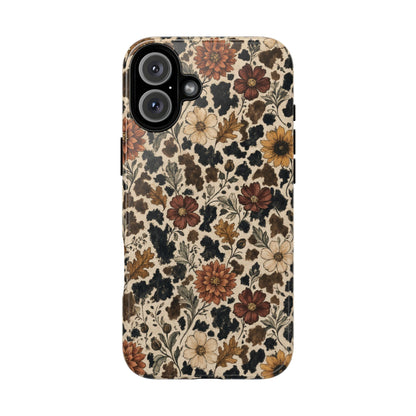 Autumn Cowhide Bloom Tough Case