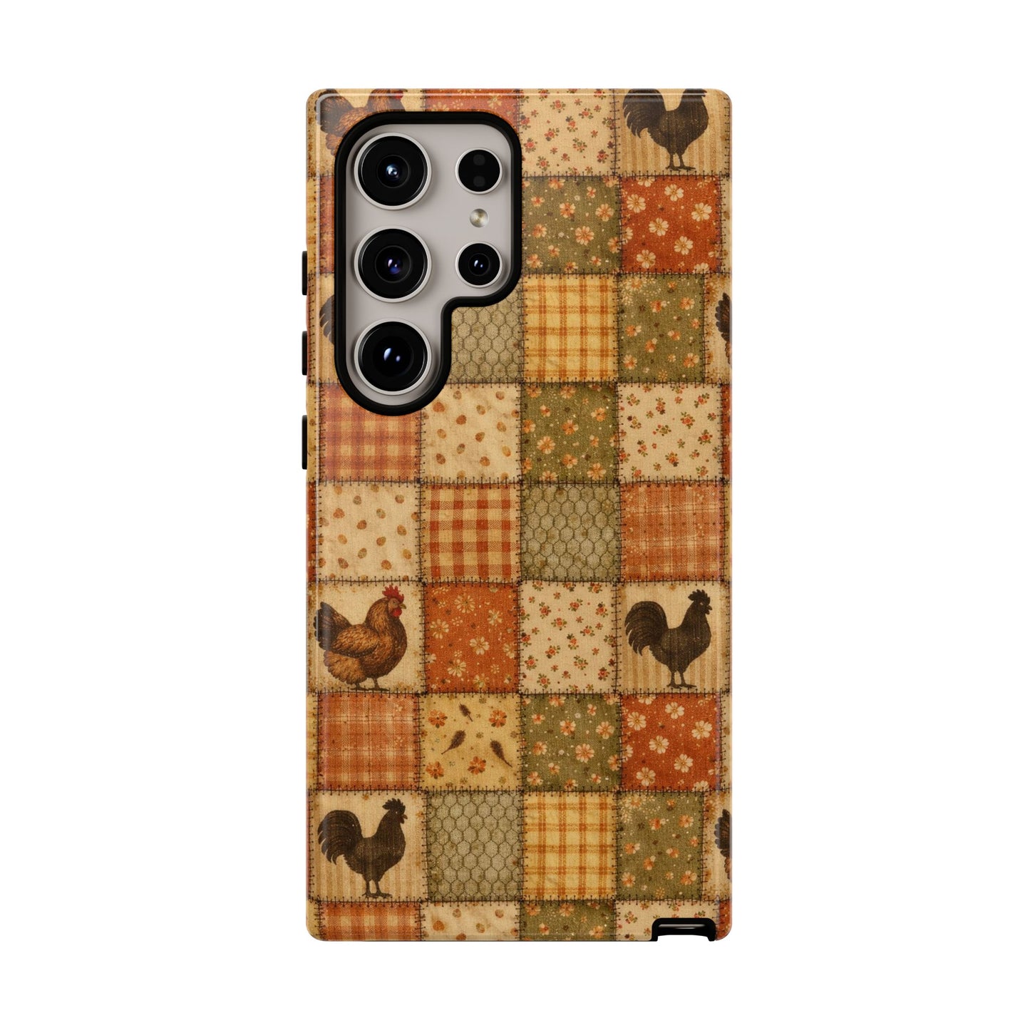 Chickens Patchwork Tough Case