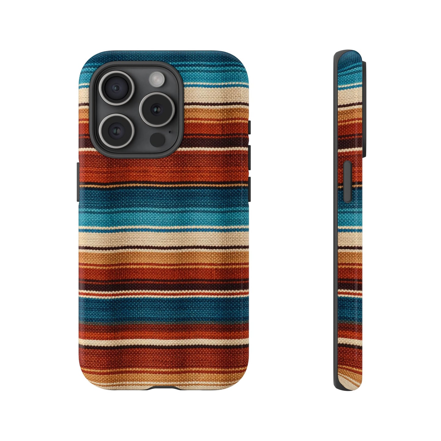 Turquoise + Orange Serape Tough Case