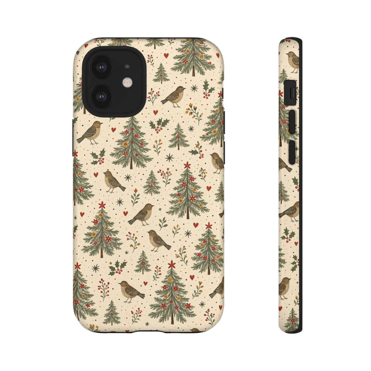 Folk Christmas Birds Tough Case