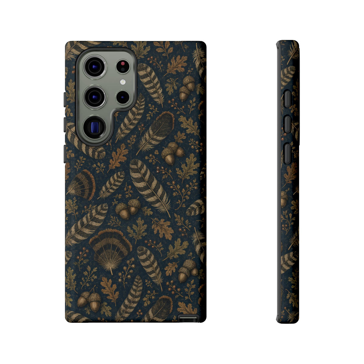 Navy Feathers Tough Case