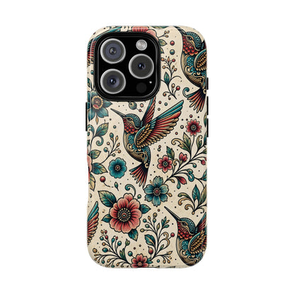 Retro Hummingbird Magnetic Case