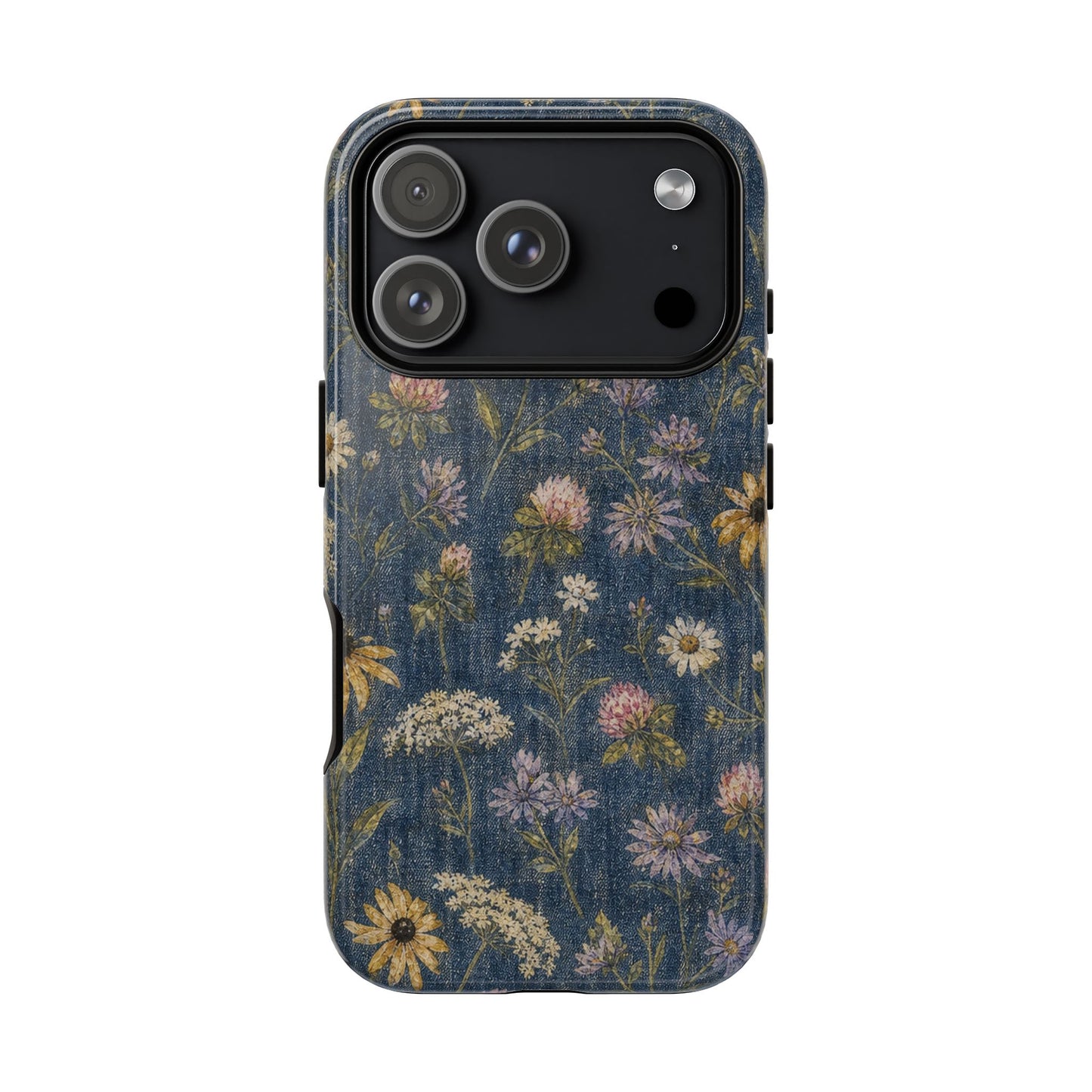 Denim Florals Tough Case