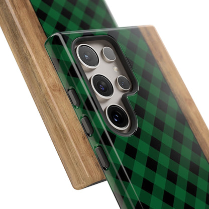 Green Plaid Phone Case