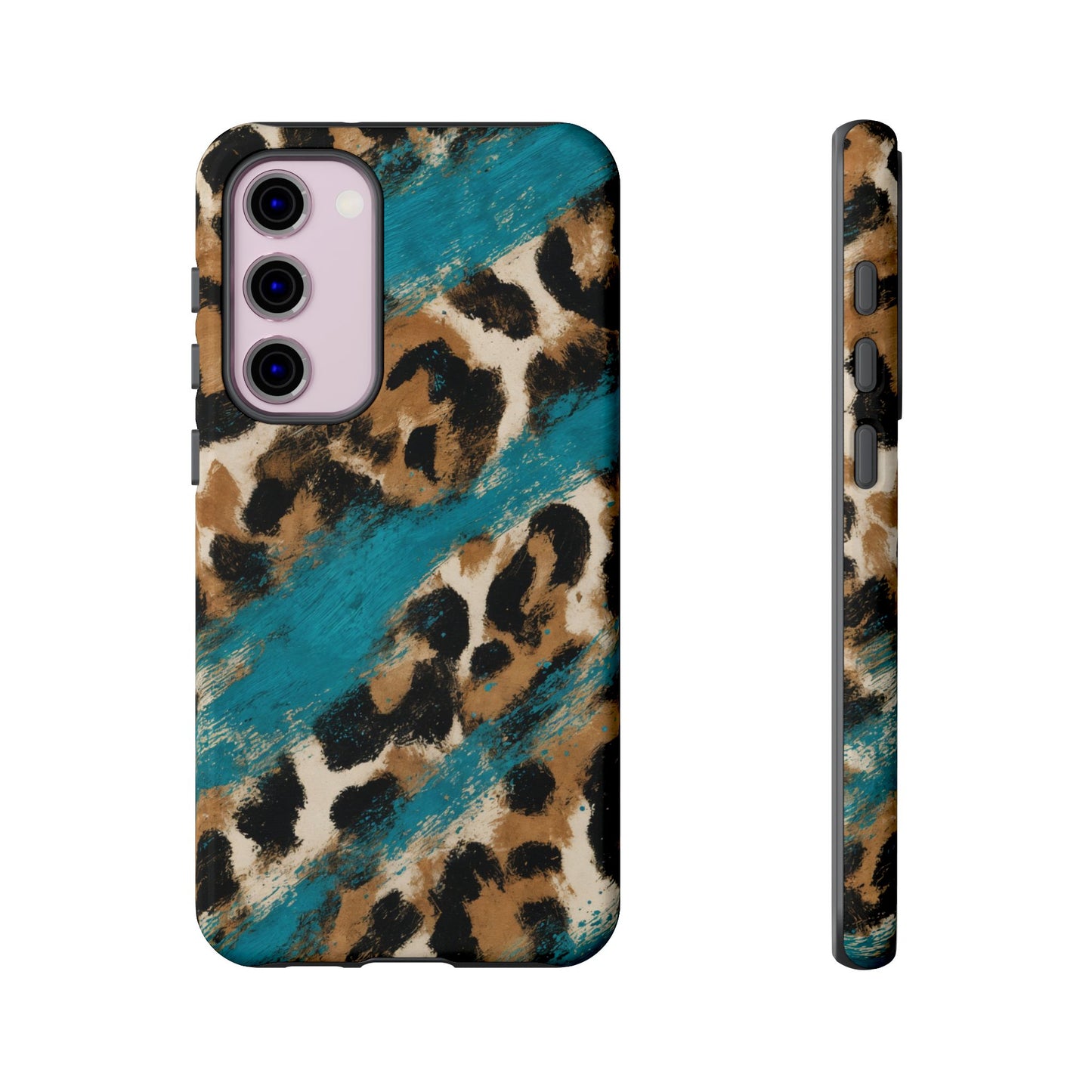 Turquoise Leopard Tough Case