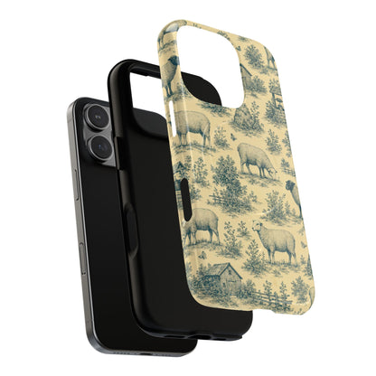 Sheep Toile Magnetic Case