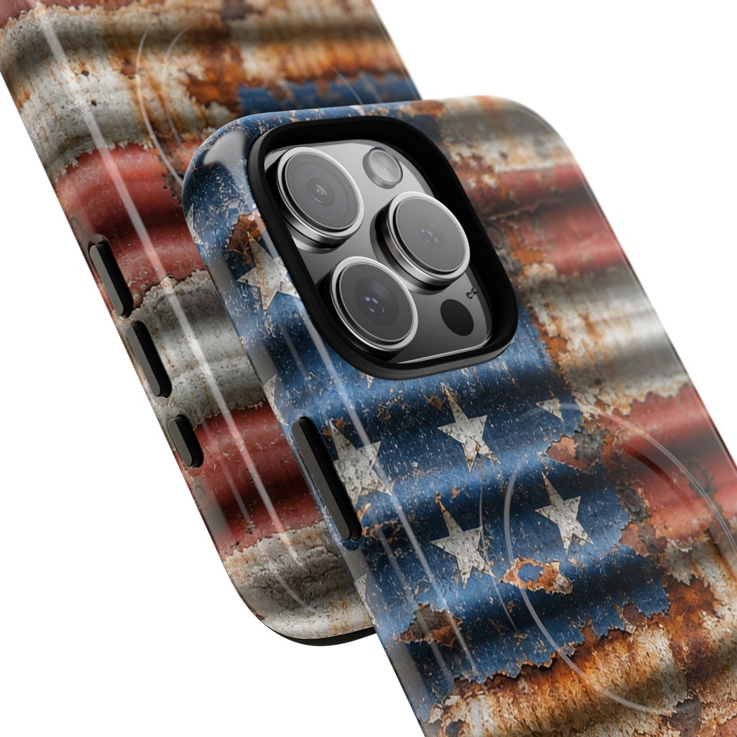 Rustic Flag Magnetic Case