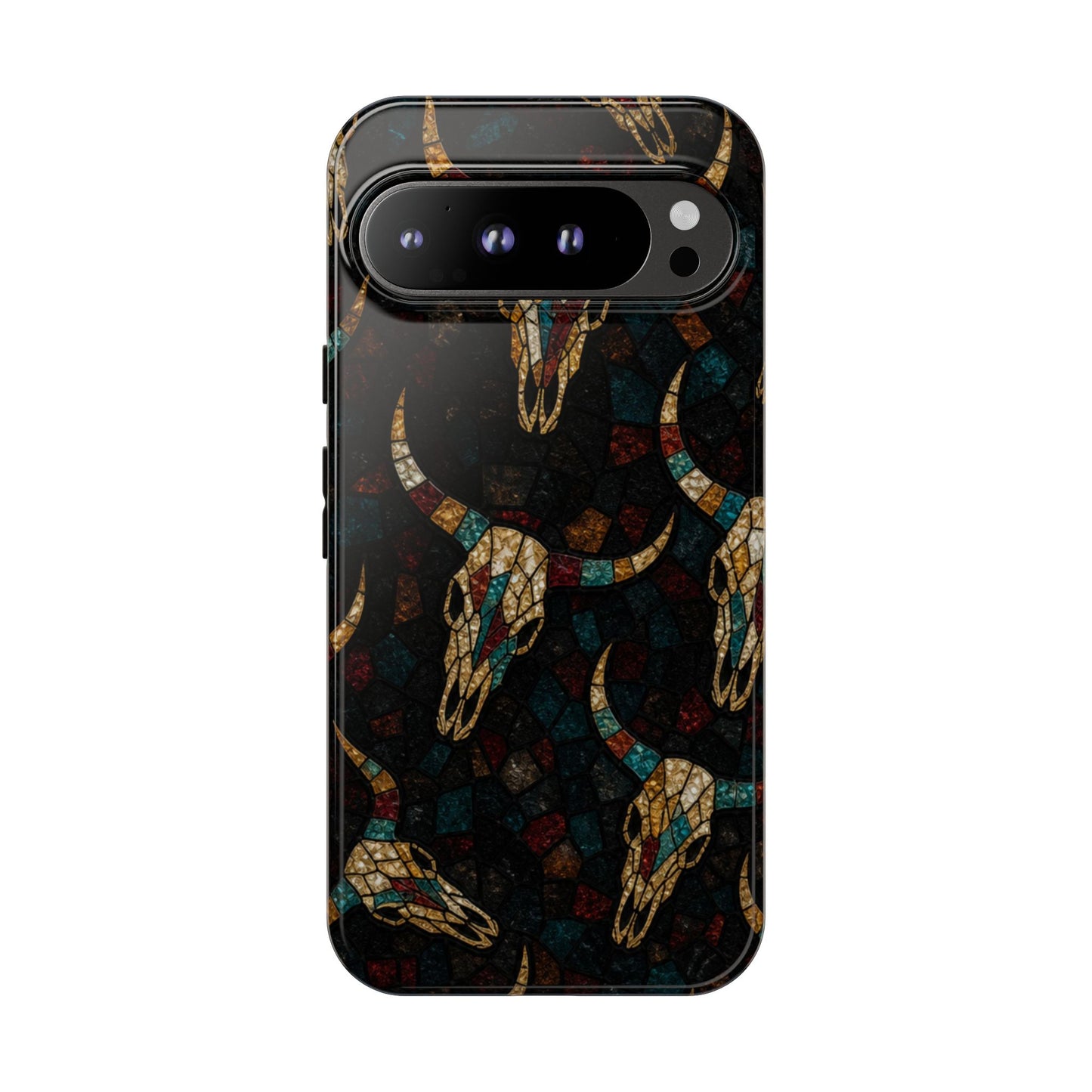 Stained Bull Skull Tough Case