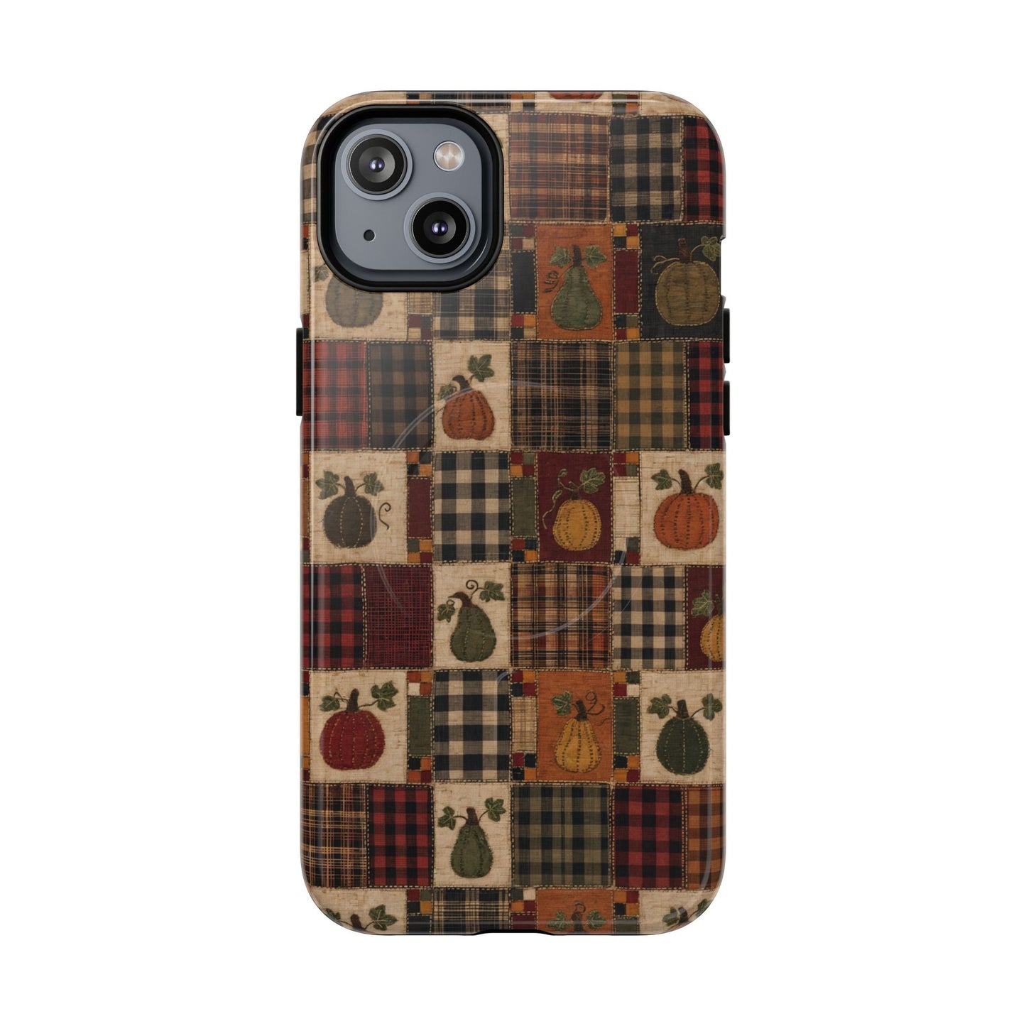 Plaid Pumpkin Magnetic Case