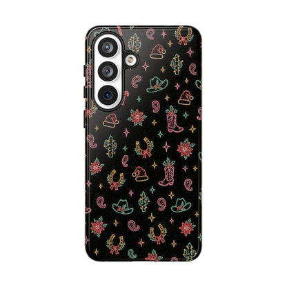Neon Holiday Doodles Tough Case