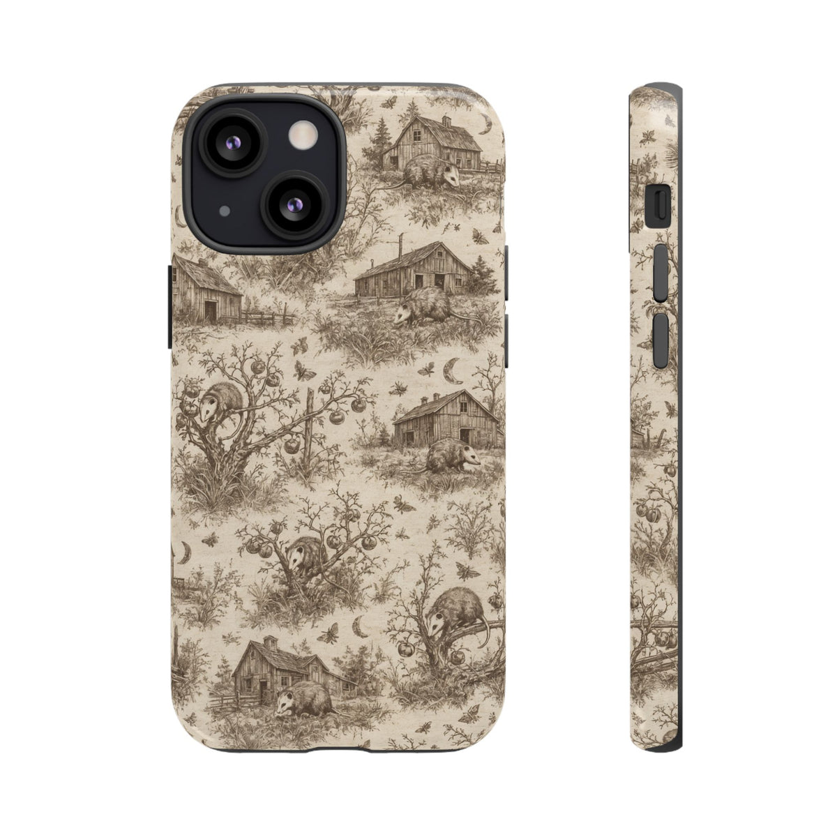 Opossum Toile Tough Case