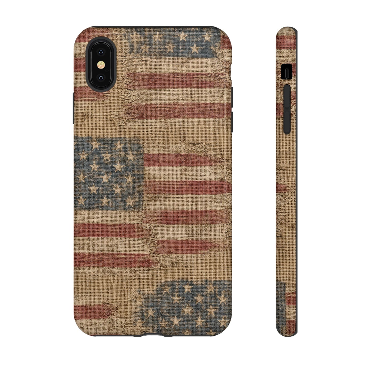 Burlap Flag Tough Case