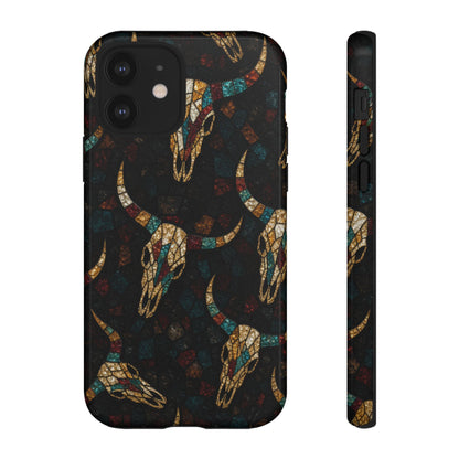Stained Bull Skull Tough Case