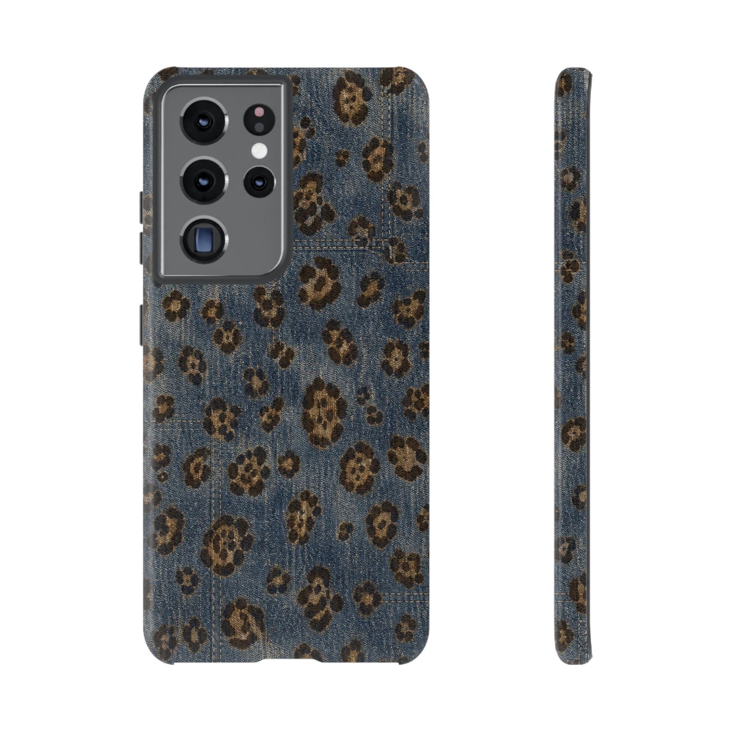 Denim Leopard Tough Case
