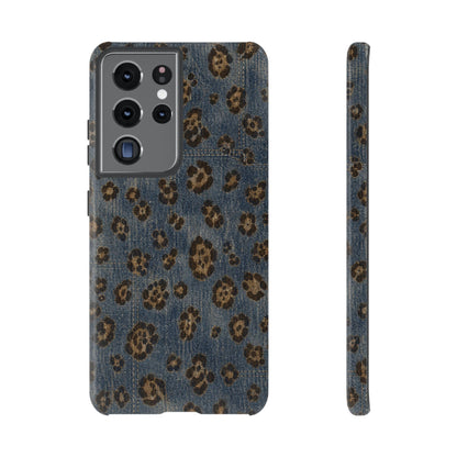 Denim Leopard Tough Case