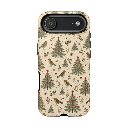 Folk Christmas Birds Tough Case