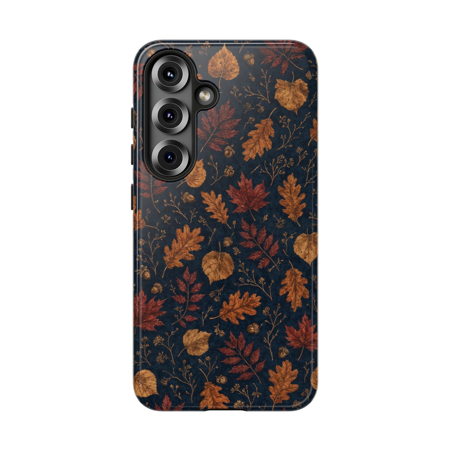 Navy Oak Leaf Tough Case