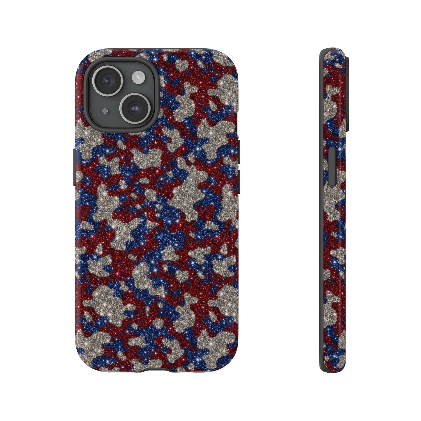 USA Cowhide Glitter Tough Case