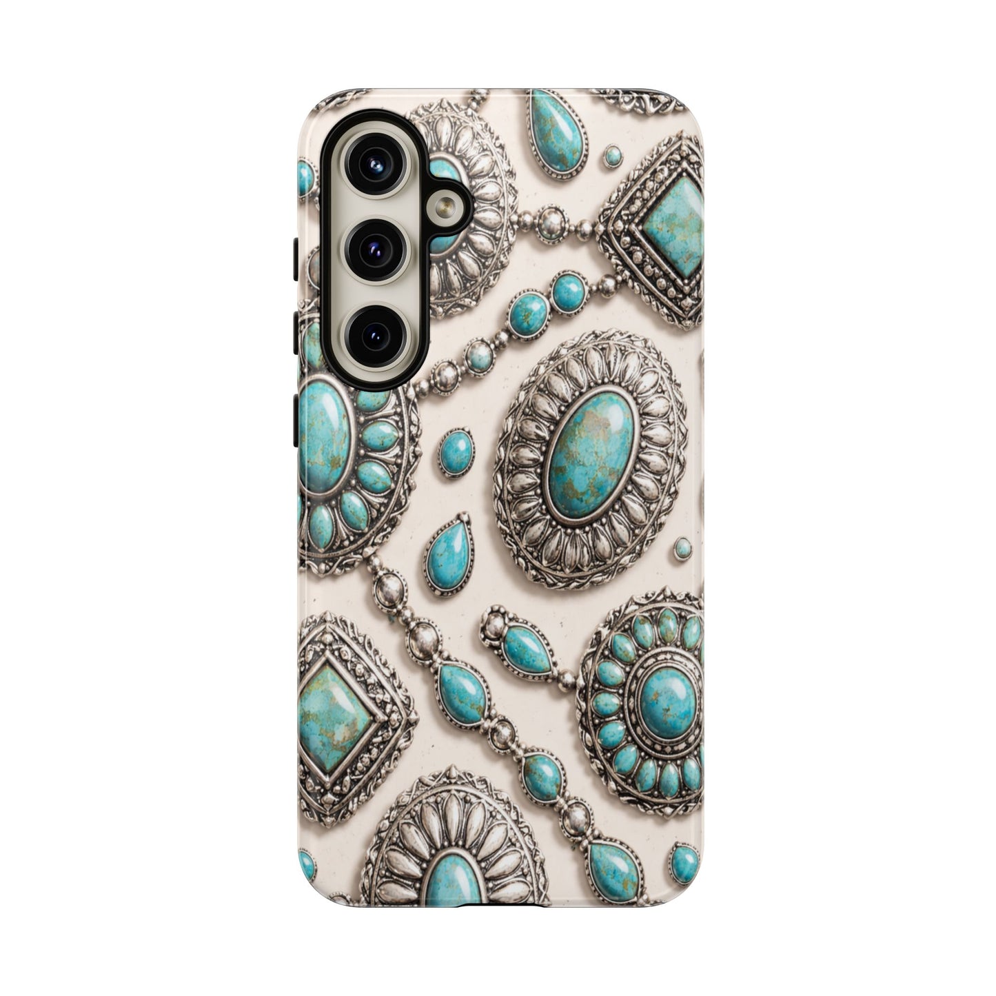 Turquoise Silver Concho Tough Case
