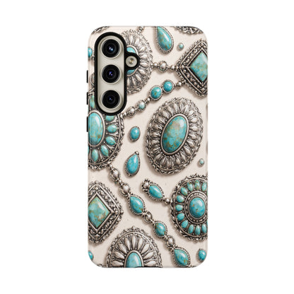 Turquoise Silver Concho Tough Case