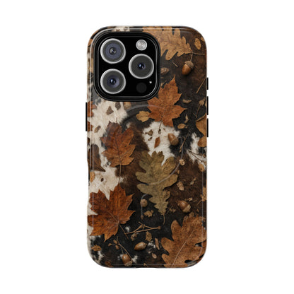 Cowhide Oak Magnetic Case