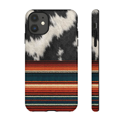 Cowhide + Serape Stripe Tough Case