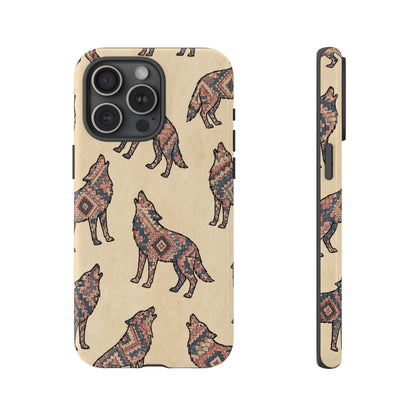 Rose Aztec Wolf Tough Case