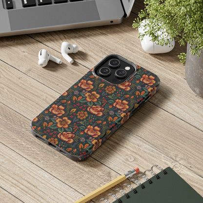 Embroidered Flowers Phone Case