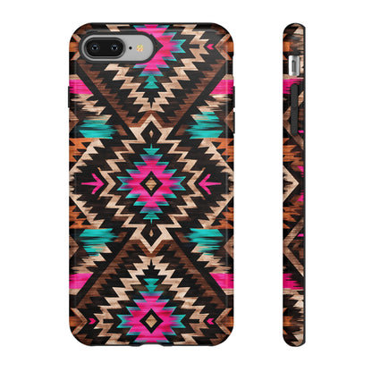 Neon Aztec Rug Tough Case