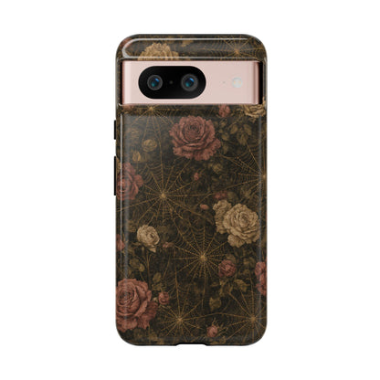 Spiderweb Rose Tough Case