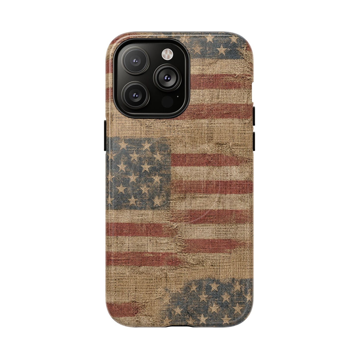 Burlap Flag Magnetic Case