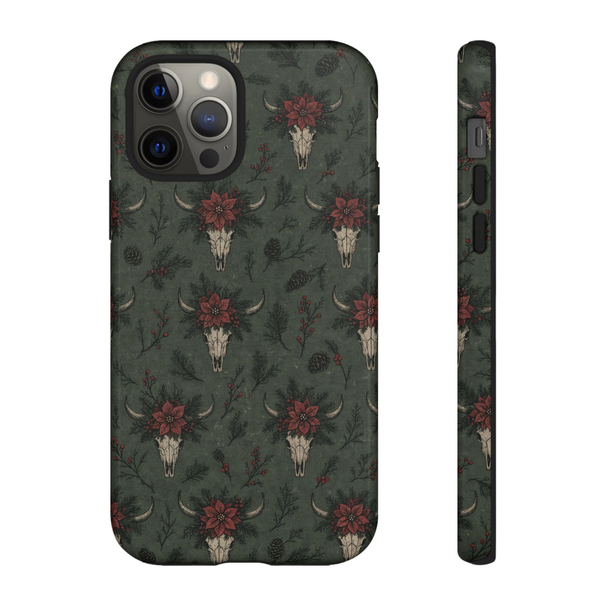 Inked Christmas Skull Tough Case