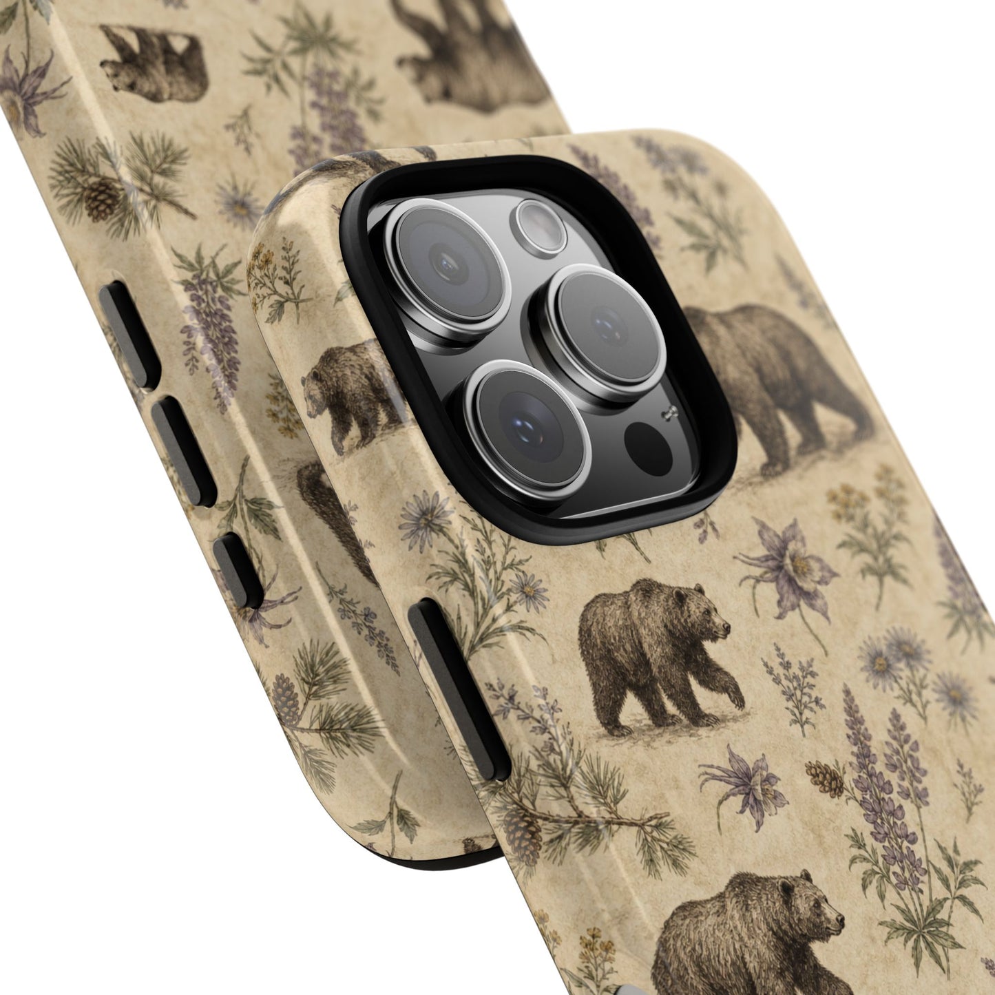 Floral Bear Tough Case