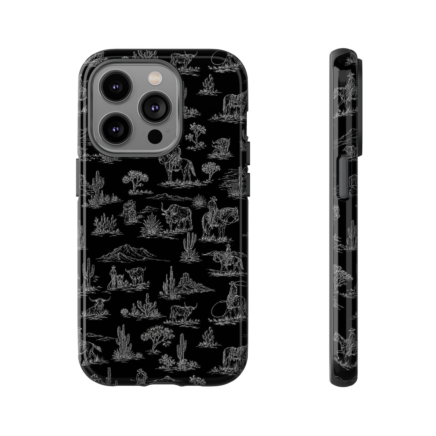 Midnight Toile Tough Case