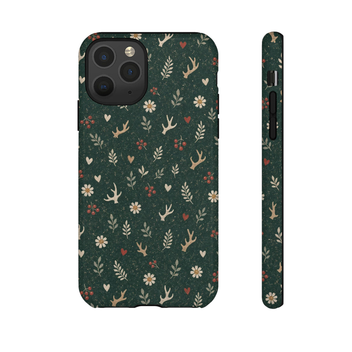 Antler Daisies Evergreen Tough Case